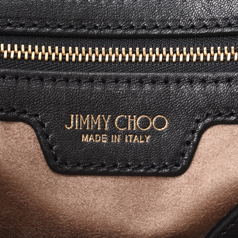 JIMMY CHOO Jimmy Choo Sophia手提袋S尺寸星星铆钉黑色多功能铆钉男女皆宜的小牛皮手提袋A级二手Ginzo