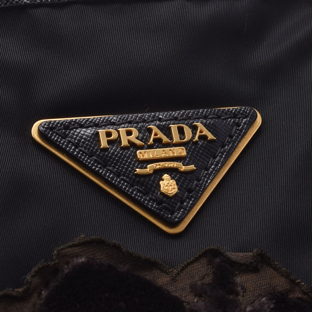 プラダフラワーモチーフ 2WAYバッグ 黒 レディース トートバッグ PRADA 中古 – 銀蔵オンライン