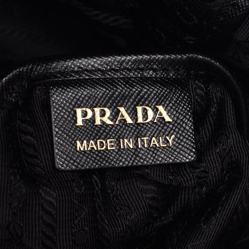 プラダフラワーモチーフ 2WAYバッグ 黒 レディース トートバッグ PRADA ...