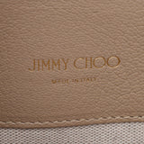 JIMMY CHOO Jimmy Choo 2WAY Bag Beige Gold Hardware Unisex Calf Handbag AB Rank Used Ginzo