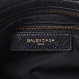 BALENCIAGA涂鸦首款黑色女士小牛皮手提包B等级二手Ginzo