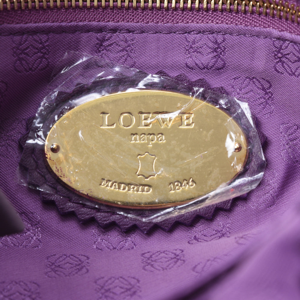 ロエベフラメンコ パープル レディース ショルダーバッグ LOEWE 中古 – 銀蔵オンライン