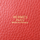 HERMES エルメス ボリード 47 ルージュビフ ゴールド金具 ○U刻印(1991年頃)  ユニセックス アルデンヌ ハンドバッグ Bランク 中古 銀蔵