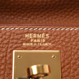 HERMES Hermes Kelly 32 In-sewn 2WAY bag Gold Gold metal fittings □D stamped (around 2000) Ladies Togo handbag A rank used Ginzo