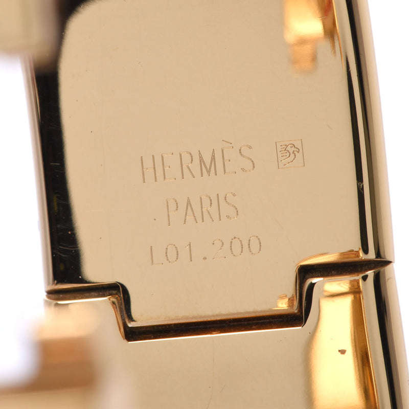 HERMES Hermès Roque Emeille LO1.201 Ladies GP Watch Quartz Champagne Dial AB Rank Used Ginzo