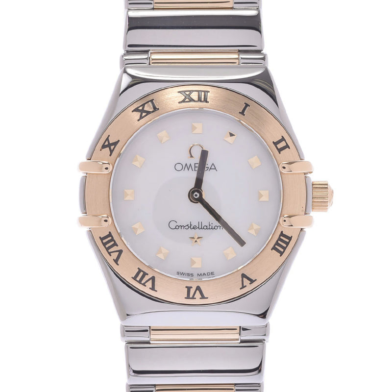 OMEGA Constellation Womens YG/SS watch Quartz shell dial AB rank second-hand silver storehouse