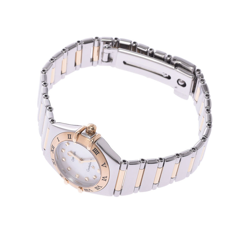 OMEGA Constellation Womens YG/SS watch Quartz shell dial AB rank second-hand silver storehouse