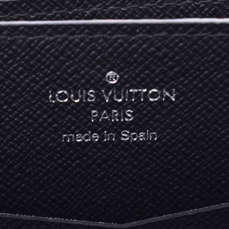 LOUIS VUITTON ルイヴィトンモノグラムエクリプスジッピー XL black / gray M41503 men long wallet AB rank used silver storehouse