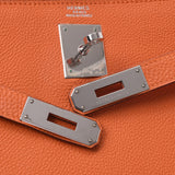 HERMES Hermes Kelly 32 outer sewing 2WAY bag Orange □H stamped (around 2004) Ladies Togo handbag AB rank used Ginzo