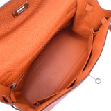 HERMES Hermes Kelly 32 outer sewing 2WAY bag Orange □H stamped (around 2004) Ladies Togo handbag AB rank used Ginzo