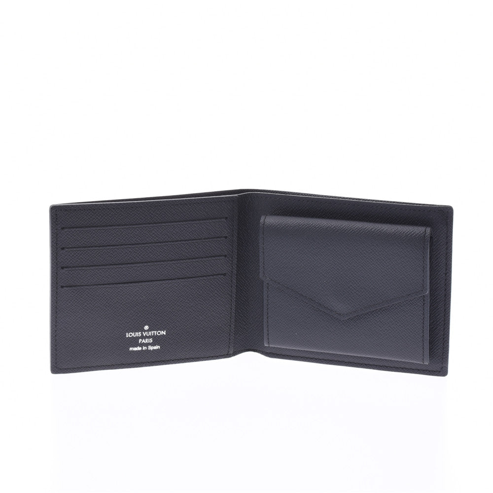 Louis Vuitton 二つ折り財布 ダークグレー ルイヴィトングラフィット ポルトフォイユ マルコ NM 14137 黒/グレー
