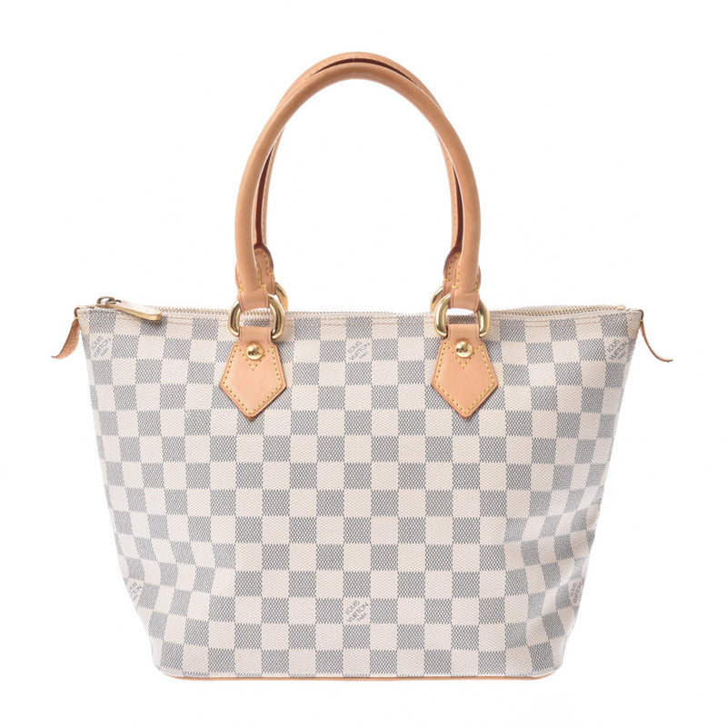 Louis Vuitton Damier Azul thoriya PM white n51186 ladies handbags B rank Silver