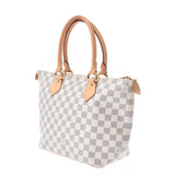 Louis Vuitton Damier Azul thoriya PM white n51186 ladies handbags B rank Silver