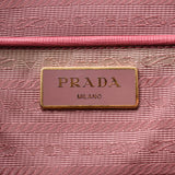 PRADA Prada 2WAY袋粉红色金金Gruins BN2274女士Safiano手袋AB Rank使用银器