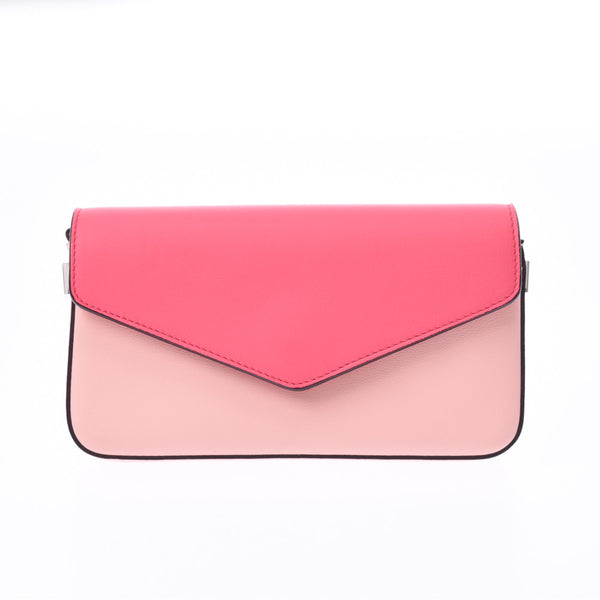 Christian Dior克里斯蒂安全彩色挎包粉色女士卡夫长钱包未使用银藏