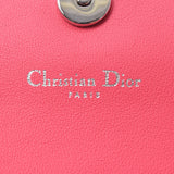 Christian Dior Cristiandiol, pink Ladies with a pink Ladder shoulder, wallet, unused wallet, purse, unused silver.