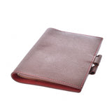 爱马仕爱马仕agender的颜色棕色/红色＊a刻(大约1997年)男女皆宜的都库什山脉贝尔笔记本封面等级使用银