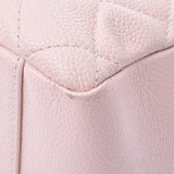CHANEL GST Chain Tote Pink Silver Hardware Ladies Caviar Skin Tote Bag AB Rank Used Ginzo