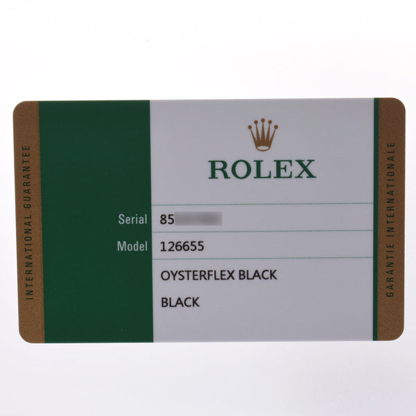 【現金特価】ROLEX ロレックス ヨットマスター 126655 メンズ PG/ラバー 腕時計 自動巻き 黒文字盤 未使用 銀蔵