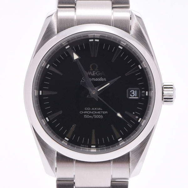 OMEGA Omega Seamaster Aqua Terra Co-Axial 2504.50 Boys SS Watch Automatic Black Dial A Rank Used Ginzo