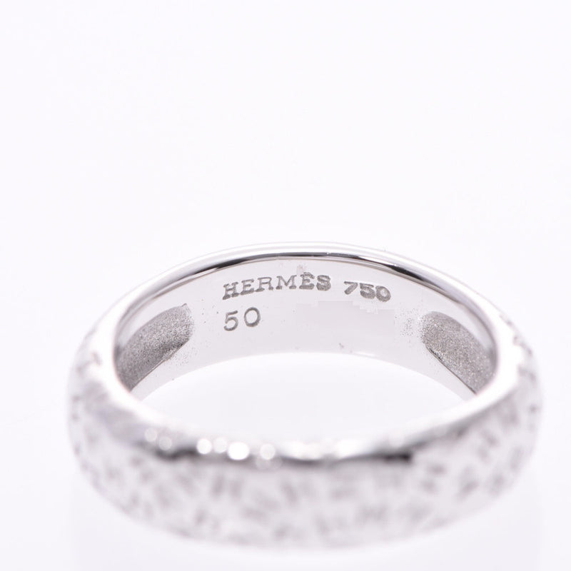 HERMES Hermes Tooboo Ring #50 No. 10 Ladies K18WG Ring/Ring A Rank Used Ginzo