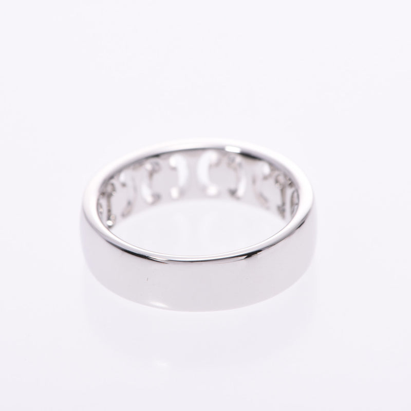 CELINE Celine Macadam motif8.5妇女的钻石/K18WG戒指环a级银