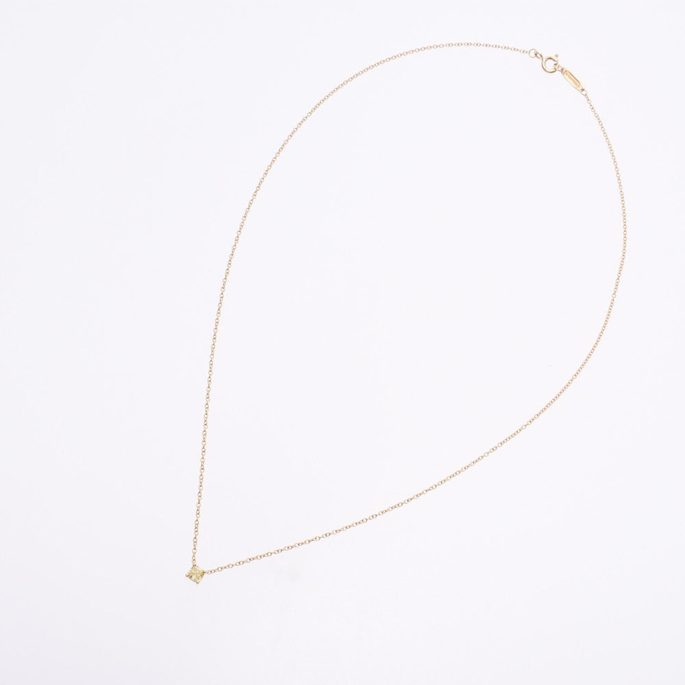 ティファニークッションカット イエローダイヤ レディース ネックレス