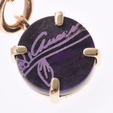 Gucci Hook Earrings K18 YG / Purple Stone Earrings