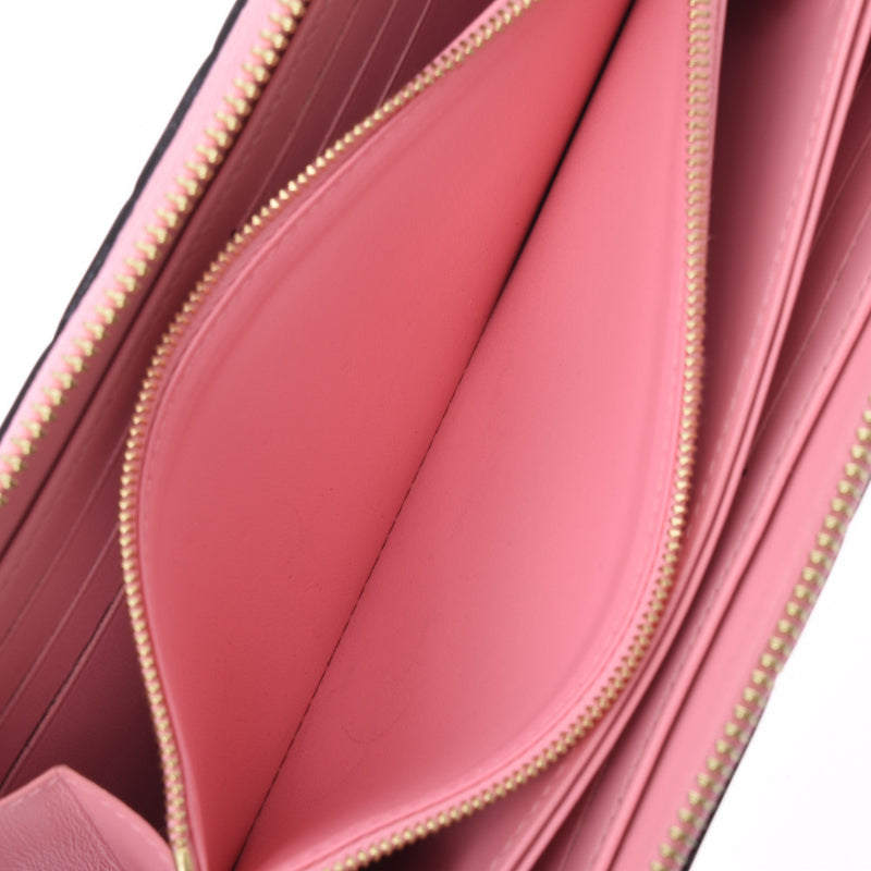 LOUIS VUITTON ルイヴィトンヴェルニジッピーウォレットバレンタイン-limited pink system gradation M64158 Lady's long wallet AB rank used silver storehouse