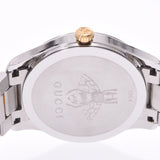 GUCCI Gucci G thymeless cat 126.4 men's GP/SS watch quartz silver clockface A rank used silver storehouse