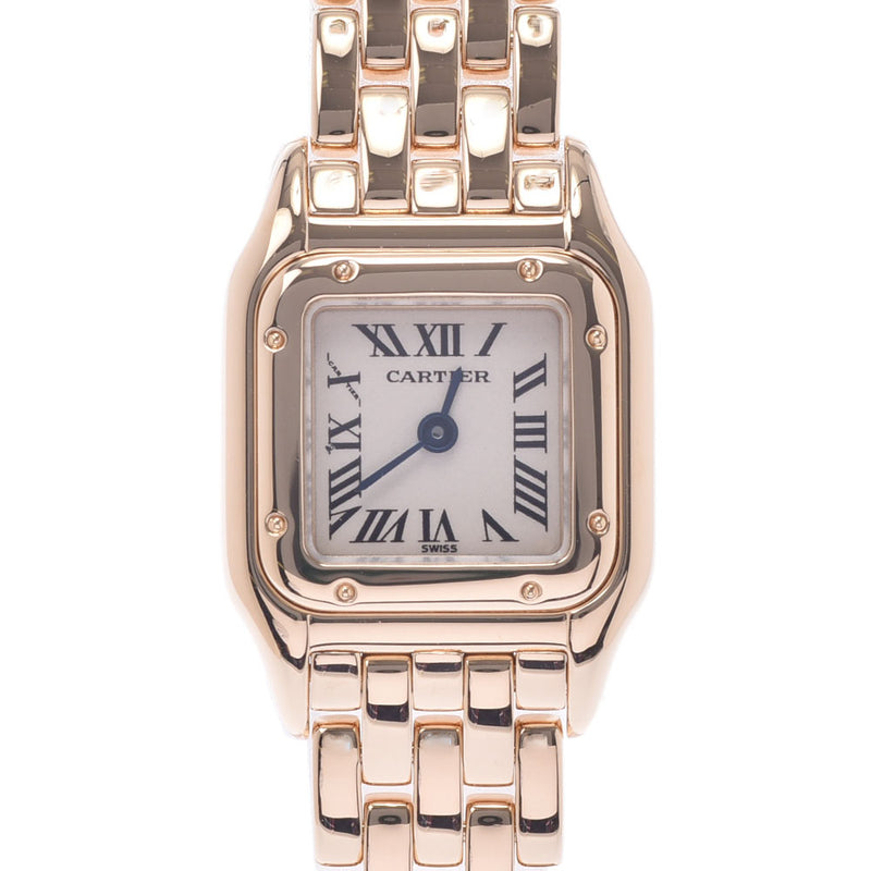 CARTIER Cartier Cartier mini Panthers women'S YG watch Quartz White Dial A Rank used silver jewelry