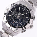 TAG HEUER タグホイヤーアクアレーサークロノタイマー CAF1010.BA0821 men SS watch lindera board A rank used silver storehouse