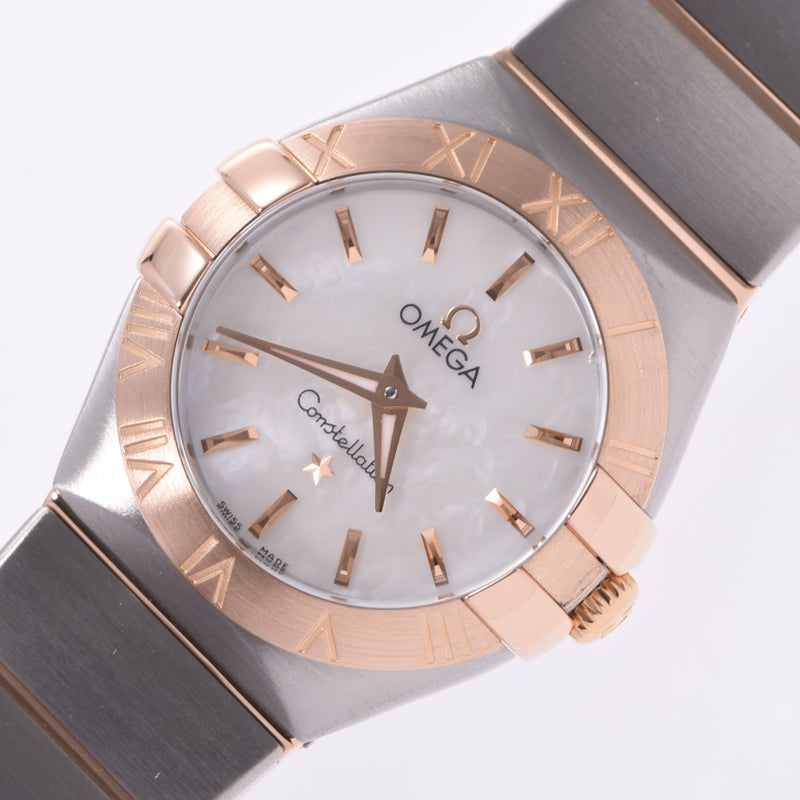 OMEGA Omega Constellation Blush 123.20.24.60.05.001 Ladies SS / PG Watch Quartz Shell Dial A Rank Used Ginzo