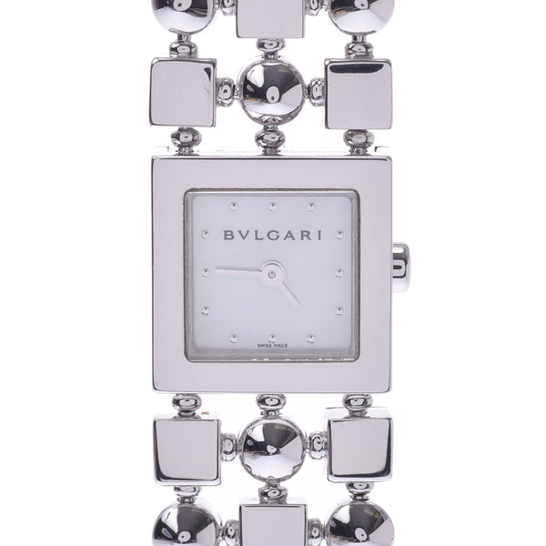 BVLGARI Bvlgari Lucia LUW16G Ladies K18WG Watch Quartz Shell Dial A Rank Used Ginzo