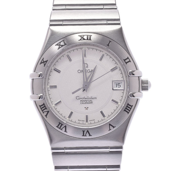 OMEGA Omega Constellation Perpetual 1552.30 Men's SS Watch Quartz White Dial A Rank Used Ginzo