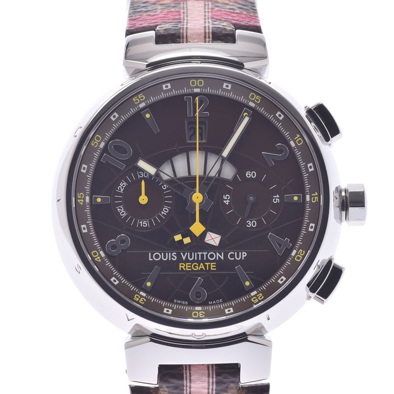 Louis Vuitton Cup Regatta Steamer Tambour Chrono Watch - Q102M