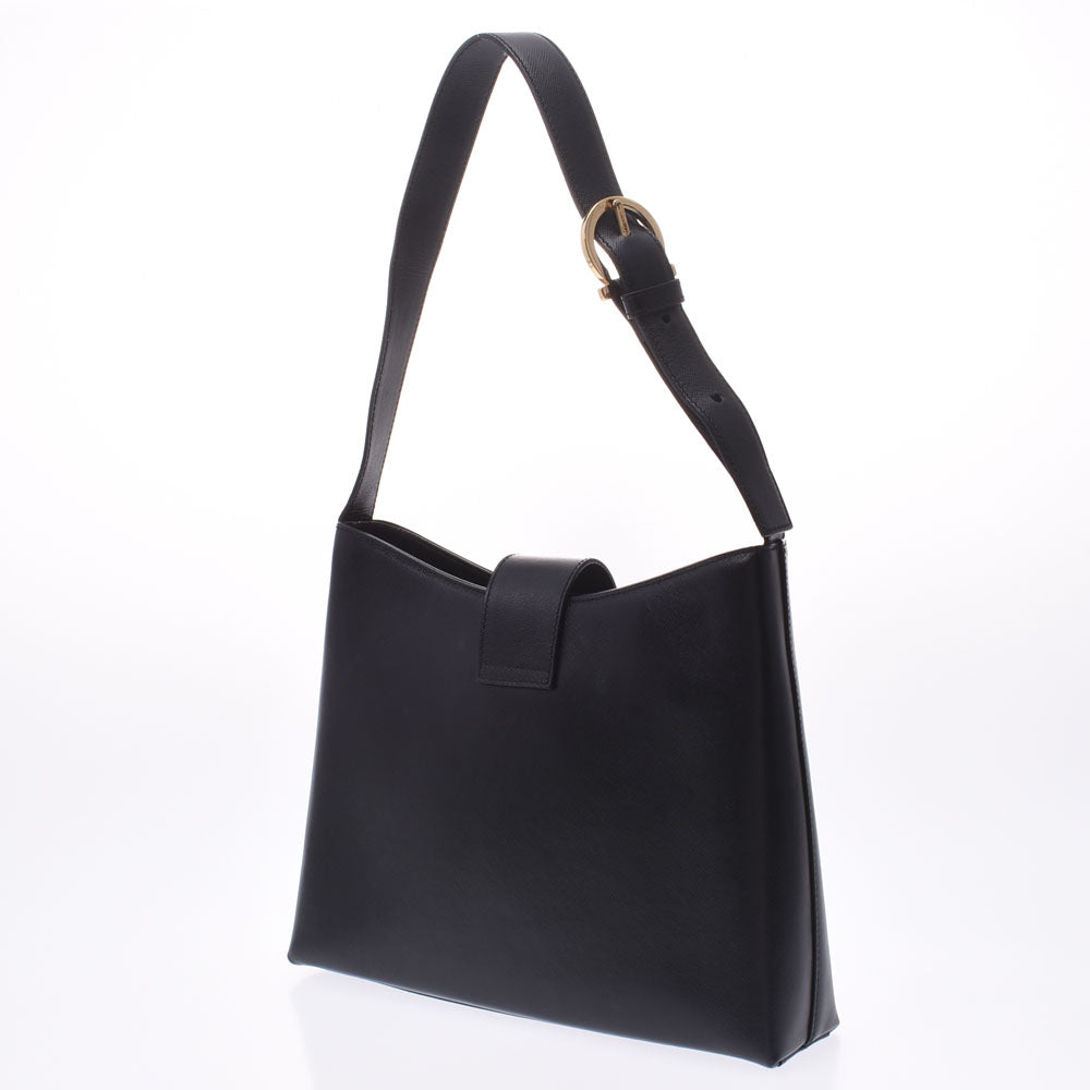 フェラガモガンチーニ金具 ハンドバッグ 黒 ゴールド金具 レディース