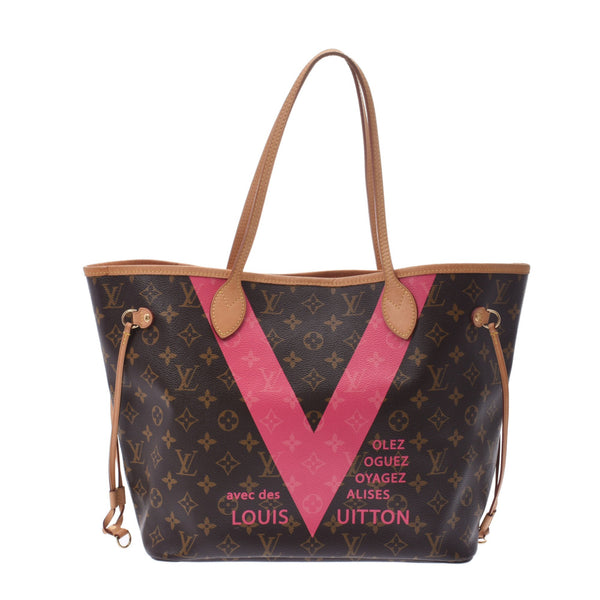 LOUIS VUITTON Louis Vuitton Monogram Neverfull MM V Line Grenard M41602 Unisex Tote Bag Rank B Used Ginzo