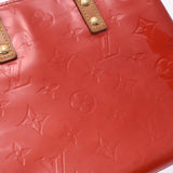 Louis Vuitton VERNIS reed PM red m91088 Womens Monogram VERNIS handbag B rank Silver