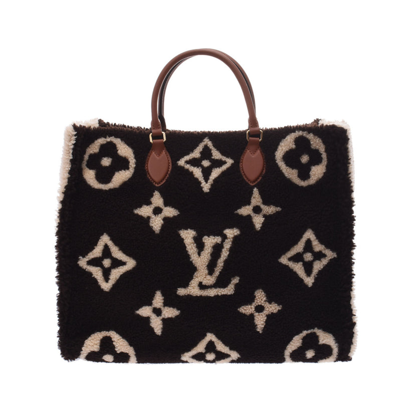 LOUIS VUITTON Louis Vuitton, GM Monogram, Teddy, Teddy, Dark, Brown × Ivory × Brown M55420 Ladyse, Theater Unused Bag Bag