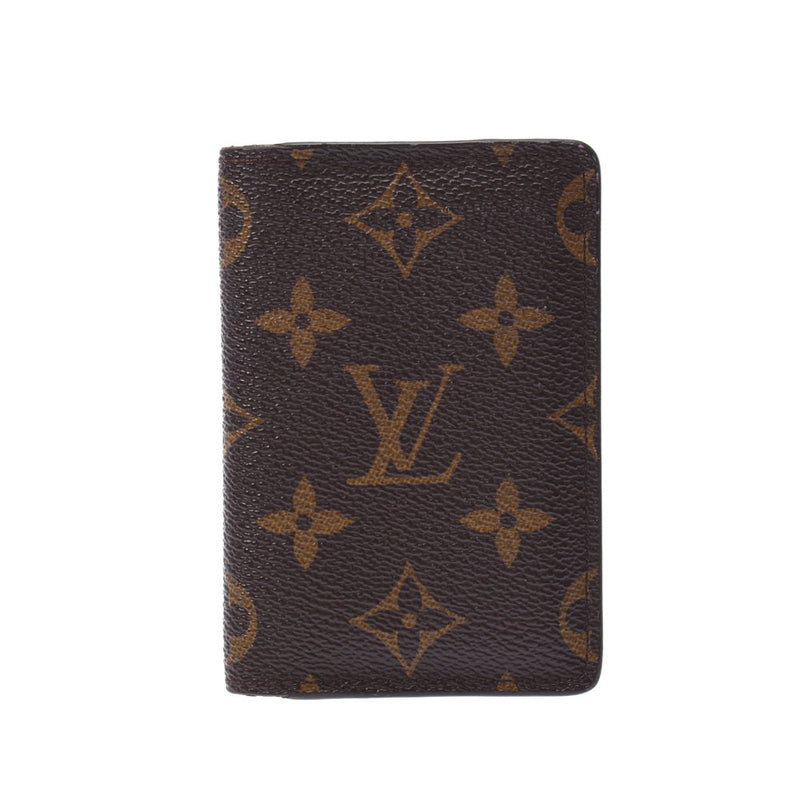 LOUIS VUITTON ルイヴィトン モノグラム オーガナイザー ドゥポッシュ ブラウン M60502 ユニセックス パスケース ABランク 中古 銀蔵