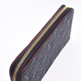 LOUIS VUITTON Louis Vuitton monogram undulant zippy wallet Marine Rouge M62121 unisex leather long wallet a rank pre-owned silver