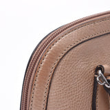 GUCCI Gucci 2WAY bag outlet metallic beige gold system 341504 ladies calf handbag AB rank used Ginzo