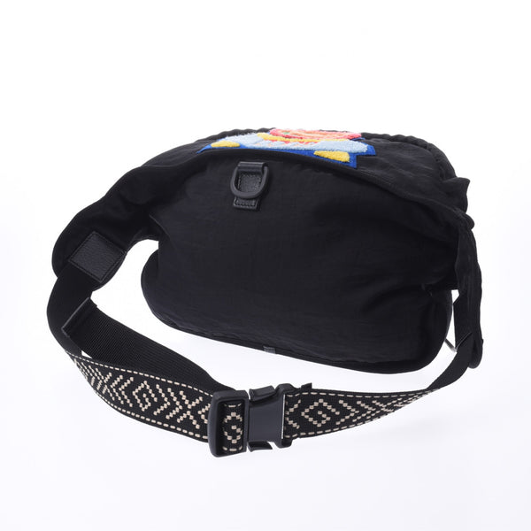 GUCCI Gucci Cross Patch Belt Bag Black 536842 Unisex Nylon Body Bag A Rank Used Ginzo