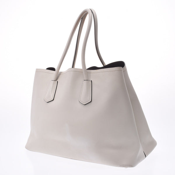 PRADA Prada,Totebag,象牙BR5070,女士Carf,手提包B-Rank,使用银器