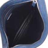 PRADA Prada blue VA1034 unisex calf shoulder bag B rank used silver storehouse