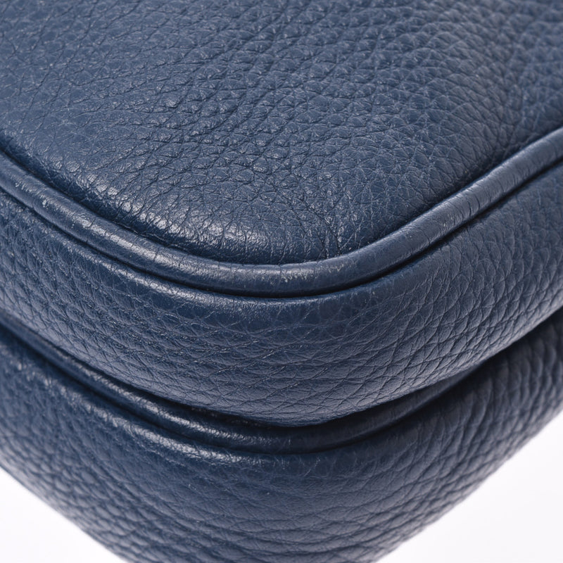 PRADA Prada blue VA1034 unisex calf shoulder bag B rank used silver storehouse