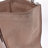 PRADA Prada 2WAY bag mini-beige silver metal fittings Lady's calf suede cloth handbag B rank used silver storehouse