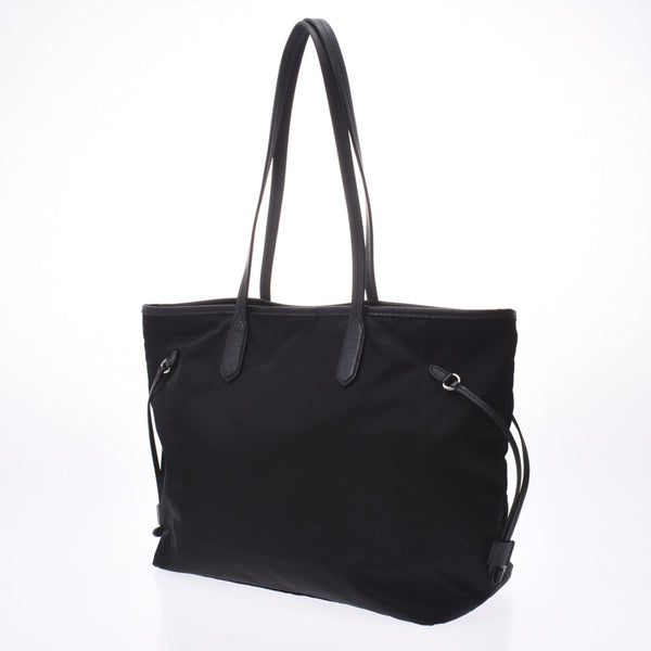 PRADA Prada,Black BR4001,Unisex nylon /皮革totebag AB等级,使用银器