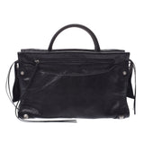 BALENCIAGA バレンシアガミュート black Lady's calf handbag AB rank used silver storehouse